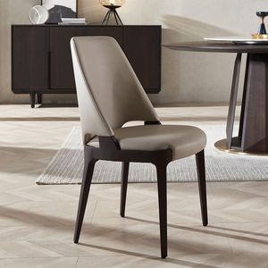 Solid Wood & <b>White</b> Wax Wood Modern Minimalist <b>Chairs</b> - <b>Dining</b>, Living Room & Restaurant Seating - Product Image 1