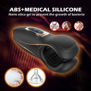 Masturbateur masculin portable à 10 fréquences de vibration, fonction de serrage, pour adultes - Product Image 3