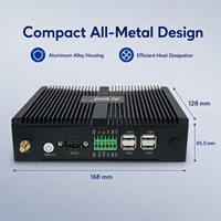 Yisheng Rockchip RK3566 Industrial AI Box 2GB Android 11 Computadora de Borde Sin Ventilador RS232 1 TOPS NPU Mini PC 4K para Visión Artificial