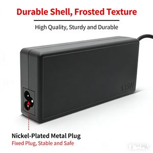 อะแดปเตอร์จ่ายไฟ USB สีเหลือง <span class=keywords><strong>20V</strong></span> <span class=keywords><strong>6.75</strong></span> พิน สำหรับแล็ปท็อป 135W ของแท้ พร้อมระบบป้องกัน OTP - Product Image 1