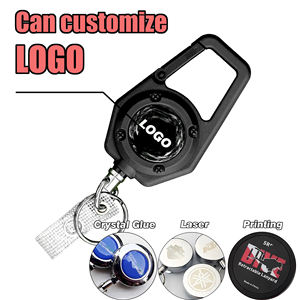 XXH-พวงกุญแจเชือกลวดยืดหยุ่นสูงยืดหดได้โลโก้ที่กำหนดเองสายคล้องคอแบบหกเหลี่ยมสะท้อนกลับได้สูง - Product Image 2