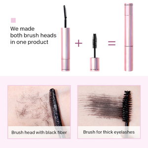 <span class=keywords><strong>Mascara</strong></span> de cils de luxe à double extrémité OEM <span class=keywords><strong>mascara</strong></span> de marque privée végétalien imperméable de haute qualité de couleur noire <span class=keywords><strong>Vibely</strong></span> - Product Image 5