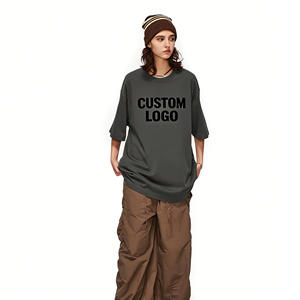 T-shirt pour homme en coton 100% à manches courtes et col rond, coupe ample, design tendance personnalisé, de haute qualité, blanc, été, logo imprimé à l'écran - Product Image 1