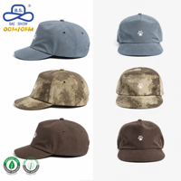 Casquette de baseball camouflage personnalisée avec broderie de patte, gris ardoise et marron, style tactique, pour papa, cadeau pour les amoureux des animaux, usine ODM OEM