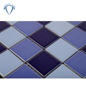 Bán buôn 2 inch hiện đại gốm hồ bơi gạch lưới khảm với thiết kế đồ họa hấp thụ nước thấp 3 năm bảo hành - Product Image 2