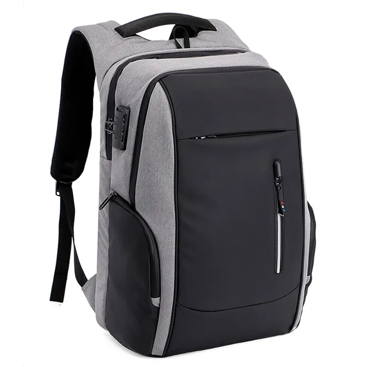 Mochila de laptop reflexiva à prova d'água, oybp-9837, min., 100, durável, carregamento usb, grande capacidade, mochila de viagem