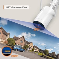 Caméra de surveillance extérieure solaire, dispositif de sécurité sans fil, avec panneau solaire, batterie PIR 5200Mah, IP DD201L, double antenne