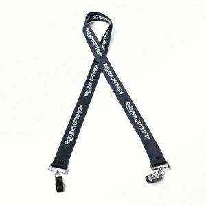 Custom Product Factory Direct Latest Design Satin High Quality Polyester Silk Screen Printed Sport Lanyard ID Badge Holder <b>Hook</b> - Product Image 4