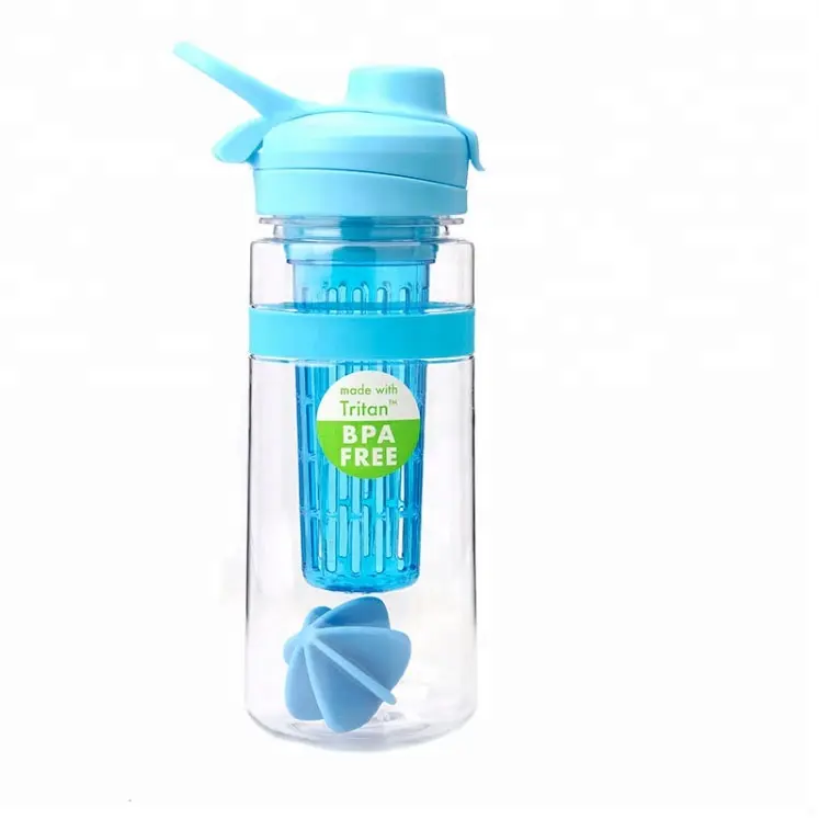 Garrafa plástica de frutas tritan de 1 litro, garrafa de água nova livre de bpa para o verão 960, 2020 ml