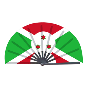 Abanicos Plegables de Bambú con la Bandera de Burundi al por Mayor, Abanico de Mano para Carnaval, Boda, Festival, Fiesta, Agencia de Viajes - Product Image 1