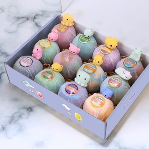 Bombes de bain pour enfants en gros, marque privée OEM ODM, avec jouets surprise à l'intérieur, kit de bombes de bain effervescentes véganes aux huiles essentielles - Product Image 2