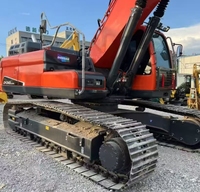 Excavatrice sur chenilles Doosan DX340LC d'occasion, 34 tonnes, d'origine coréenne, pour travaux miniers et de construction intensifs, à vendre
