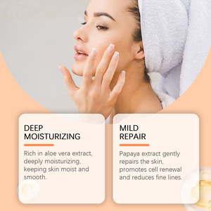 Papaya and Aloe Vera Cream Papaya and Aloe Extract Gel Hydrates and Moisturizes Skin After Sun Exposure - Product Image 6