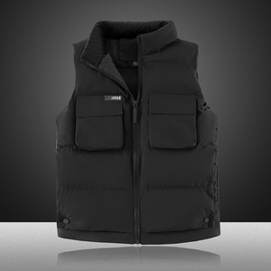 Chaleco de Trabajo Talla Grande 8XL con Bolsillos Grandes, Poliéster Grueso, Color Sólido, para el Trabajo - Product Image 2