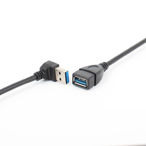 Cable adaptador USB 3,0, ángulo de 90 grados, Izquierda/arriba/<span class=keywords><strong>abajo</strong></span>/Derecha, macho a hembra, chaqueta, Cables USB, Cable de extensión - Product Image 4