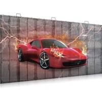 Mur vidéo LED transparent HD P3.91-7.81mm IP65 pour la publicité extérieure et la location de scène