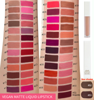 Lápiz Labial Líquido Mate Mineral Vegano, Rojo Nude, Resistente al Agua, de Larga Duración, de Alta Calidad, Marca Privada OEM