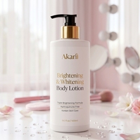 Lotion hydratante blanchissante Akaril avec acide hyaluronique pour peaux noires, marque privée