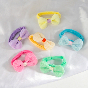 Tùy Chỉnh Thẻ Giấy Toddler Tóc Quan Hệ Phụ Kiện Bé Dễ Thương Hoa Bow Đàn Hồi Scrunchies Ponytail Chủ Sở Hữu Cho Cô Gái - Product Image 5