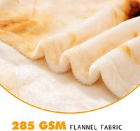 Hot Sale Custom Printing Lustige weiche runde Flanell mexikanische Throw Burrito Tortilla Decke