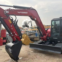 Excavatrice utilisée de Yanmar VIO80 Machines de construction d'origine Performances fiables Moteur puissant Circuit hydraulique lisse adapté