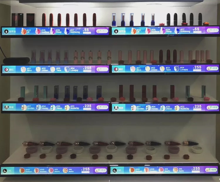 Ultra Wide Stretched Bar Lcd Monitor Screen 23.1" Shelf Android Cloud Advertising Supermarket
