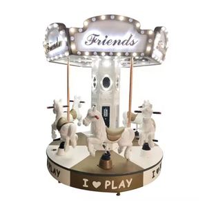 Best-Selling Carousel Coin-Operated <b>Arcade</b> Game Console Luxury Turnhorse Playground for 6 Children Mall Sale - Product Image 5