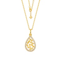 Collier pendentif en moissanite en argent 925 plaqué or 18 carats, bijoux fins personnalisés QX OEM, bijoux de mode pour femmes