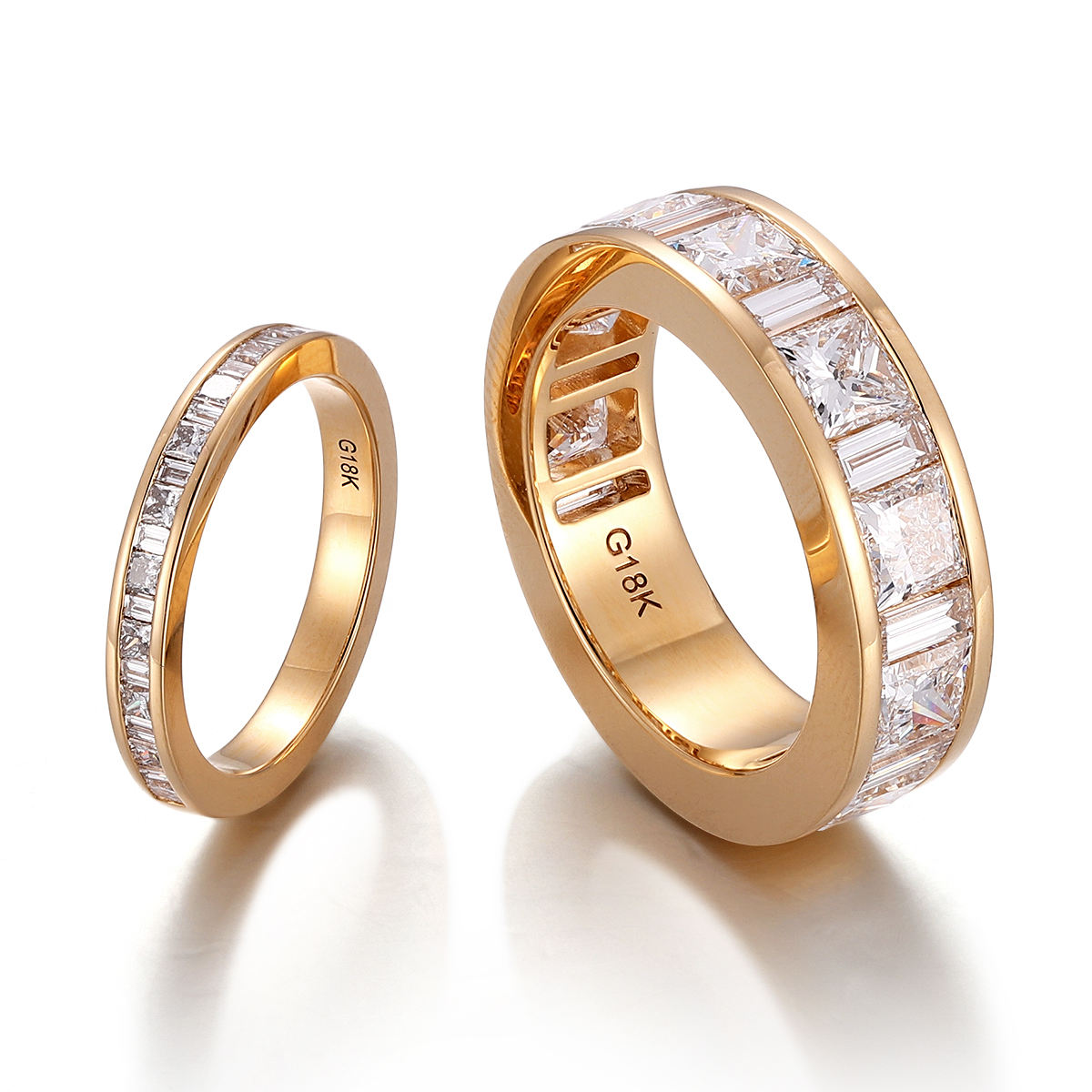 ชุดแหวนเพชรแล็บ 10Kgold แท้