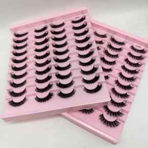 20 paires de faux <span class=keywords><strong>cils</strong></span> en vison synthétique moelleux en gros, <span class=keywords><strong>cils</strong></span> en vison pleine bande 20-en-1 - Product Image 5