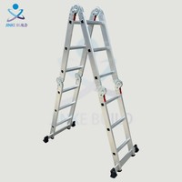 Échelle pliante multifonctionnelle en aluminium Grande et petite charnière Escalier pliant en aluminium Échelle d'escalade Échelle télescopique