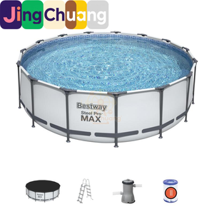 <span class=keywords><strong>Piscine</strong></span> familiale Baishile Jingchuang56438, grande <span class=keywords><strong>piscine</strong></span> ronde à structure métallique avec <span class=keywords><strong>pompe</strong></span> filtrante - Product Image 6
