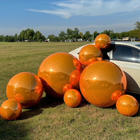 Globo Espejo Inflable Gigante de PVC para Exteriores, Fácil de Instalar, Decoraciones de Navidad y Año Nuevo, Resistente al Agua y a la Intemperie