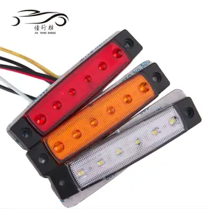 Lampu Penanda Samping Led 12V 24V, Lampu Penanda Samping Truk Warna Putih Biru Merah Hijau untuk Trailer