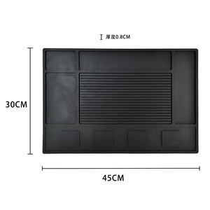 Personalized <b>Silicone</b> PVC Barber Station Mat Rubber Salon Clipper Mat Non Slip Heat Resistant Styling Tool <b>Pad</b> Workstation Mat - Product Image 4