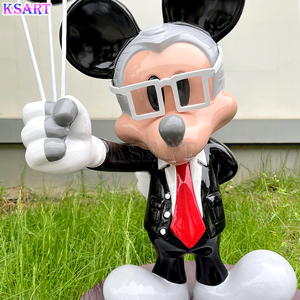 Minnie Résine prend le ballon Mickey <span class=keywords><strong>Mou</strong></span> art dessin animé créatif Speelgoed animé Hêtre - Product Image 4