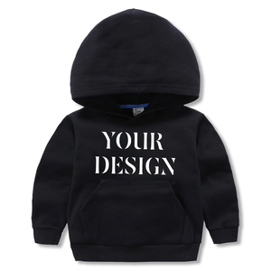 Sweat-shirts décontractés d'hiver avec logo personnalisé pour garçons et filles de 8 à 14 ans, 100% coton molletonné réversible - Product Image 2