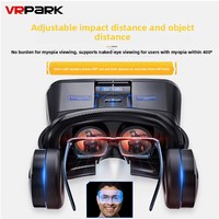Headset VR Denim Kelas Ekspor Terbaru Virtual Reality 3D Box All-In-One Headphone Terintegrasi Film 3D Gaming Model Unisex