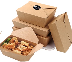 Emballage, boîte de livraison de nourriture, boîtes d'emballage en papier de restauration rapide, emballage de nourriture en papier kraft/ - Product Image 1