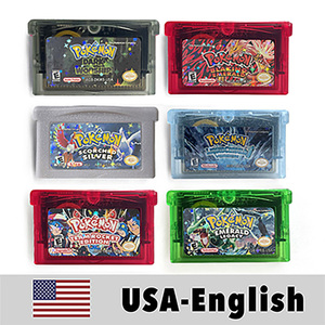 Cartucho de juego Flash RTC en inglés estadounidense, versión Blazing Emerald Dark Worship, Emerald Legacy, con pantalla de cristal líquido, tarjeta ROM hackeada para GBA - Product Image 1