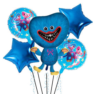 Nouveau <span class=keywords><strong>jeu</strong></span> de ballons en aluminium pour enfants <span class=keywords><strong>Poppy</strong></span> <span class=keywords><strong>Playtime</strong></span> à cinq branches pour les jeux d'anniversaire - Product Image 3