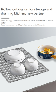 <span class=keywords><strong>Tapis</strong></span> de cuisine en silicone pour évier creux, anti-rayures, multifonctionnel, non poreux, antidérapant - Product Image 3