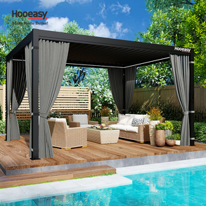 Gazebo para Exteriores con <span class=keywords><strong>Entrada</strong></span> con Cremallera, Opciones Versátiles <span class=keywords><strong>de</strong></span> Privacidad, Cortinas, Mosquiteras, Pantallas, Techo <span class=keywords><strong>de</strong></span> Pérgola - Product Image 4