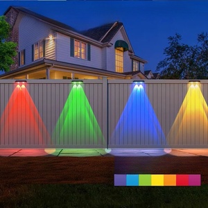 IP65 không thấm nước LED năng lượng mặt trời Đèn tường ngoài trời Vườn trang trí tường rửa với ánh sáng xuống tính năng thiết kế xuyên biên giới - Product Image 4