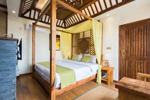 Meubles de chambre à coucher <span class=keywords><strong>d</strong></span>'hôtel sur mesure Ensemble de chambre à coucher 5 pièces Lit Armoire Placard Coiffeuse et banc <span class=keywords><strong>inclus</strong></span> pour projet <span class=keywords><strong>d</strong></span>'appartement et de villa - Product Image 3