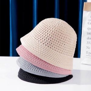 Chapeau Bob d'été ajouré en maille respirante pour femme, style pêcheur, protection solaire, personnalisable - Product Image 2