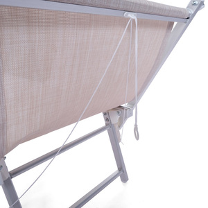 Chaise longue de jardin pliable moderne très vendue, pour extérieur, plage, piscine, camping, avec auvent - Product Image 6