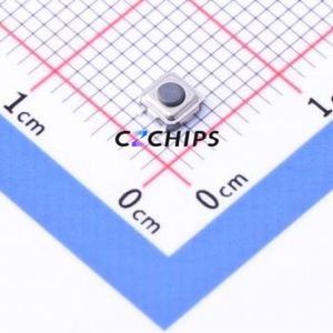 YTS-A007-2A Tactile Switch SMD Switch Single Pole Single Throw Round Button 2.5N Vertical Mount - Product Image 1