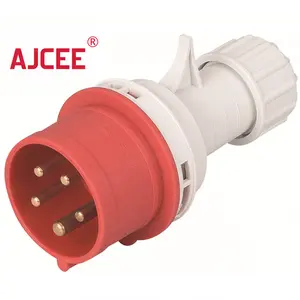 AJCEE ip44 5pin 440v plug 16a industry plug with ce