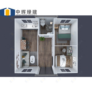 CGCH completamente attrezzato per lo più attrezzato 20f 40f pieghevole espandibile nonna piatta standard australiani casa case container - Product Image 4